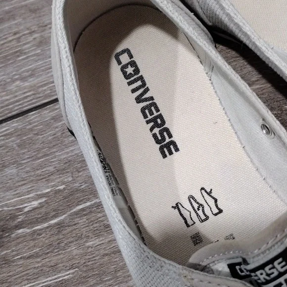 CONVERSE - Light Gray Canvas Sneakers - Picture 3 of 12